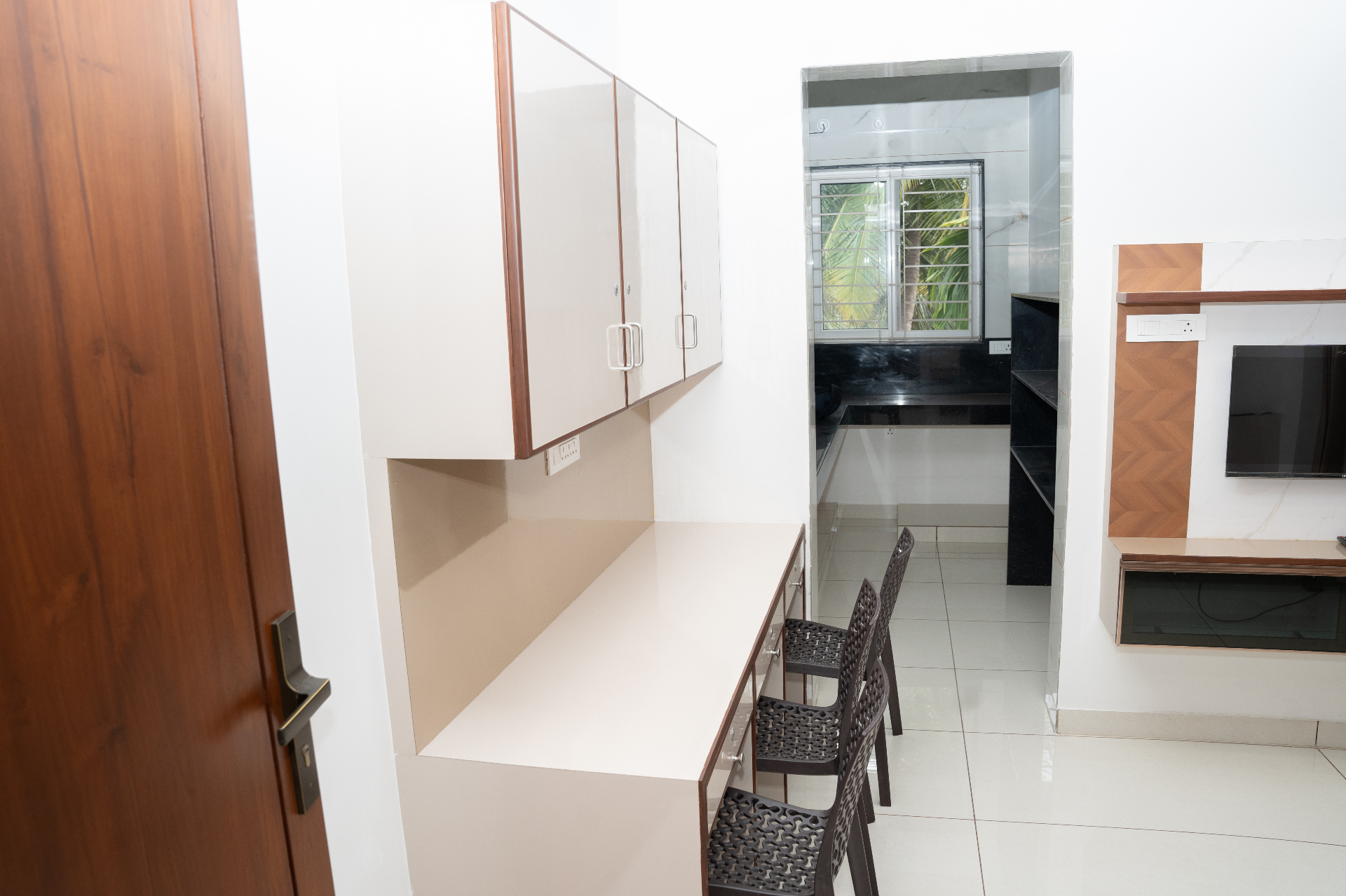 Study Area & Kitchen - Ladies hostel in Saravanampatti Coimbatore